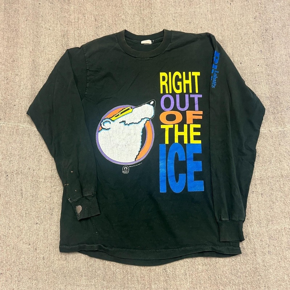 Vintage‎ Labatt's Blue Shirt Mens Large Black 1990s Long Sleeve Beer